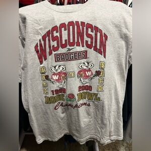 Vintage Wisconsin Rose bowl back to back Champions 1999-2000 size Large